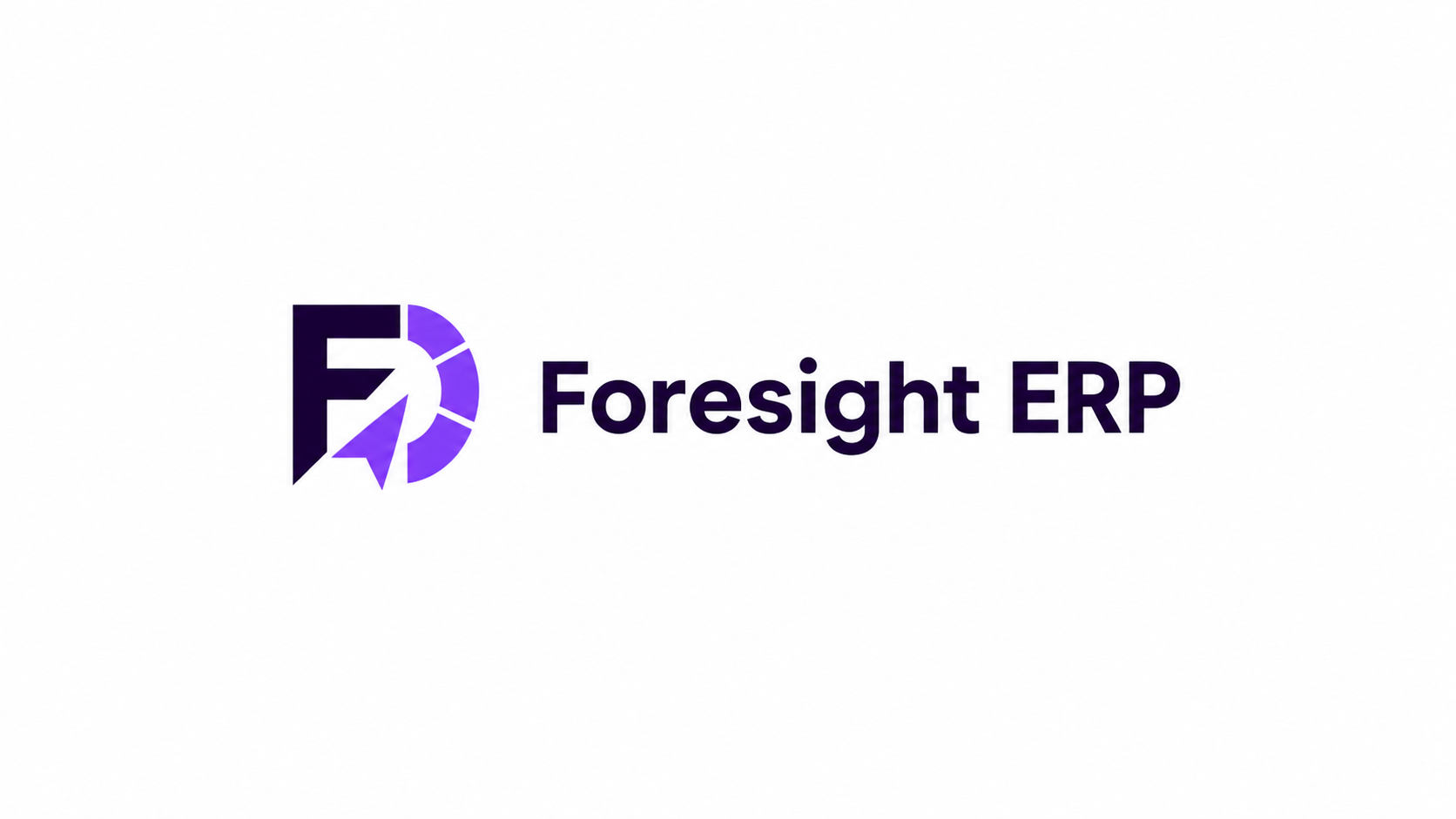Foresight ERP wordmark and symbol on a white background